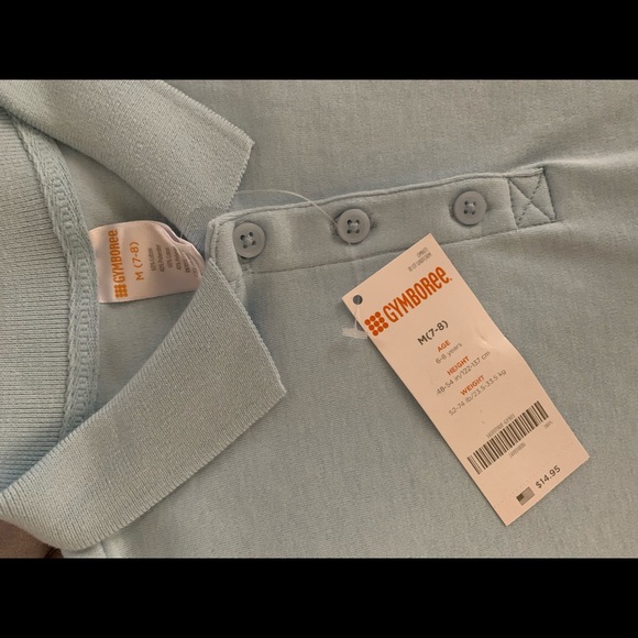 Gymboree Girls Polo Shirt M 7/8 New - Picture 3 of 5